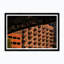 Terraced Apartment Building Scape Print