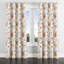 Rideaux à motif floral - Rideau à œillets orange Boluwaduro - 1 panneau-586518365-586518352