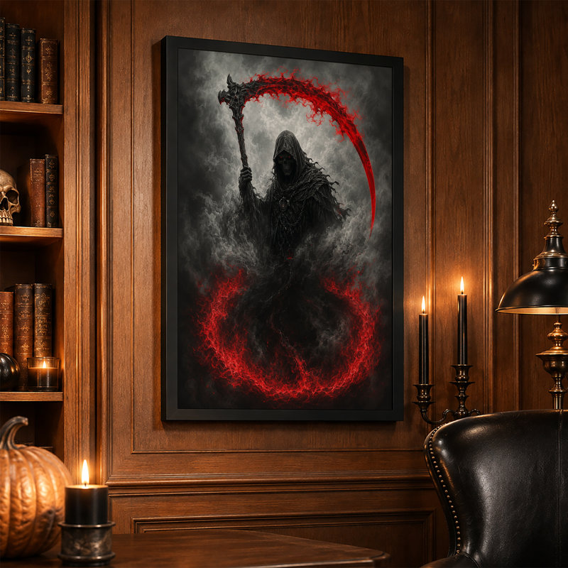 «Dark Fantasy», art mural sur toile d'Halloween, H 30 po x l 20 po