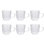 Tasses à thé en verre borosilicaté à double paroi Lorren Home Trends, capacité de 8 onces, avec poignée, pour boissons chaudes et froides