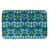 Blanc / bleu sarcelle / or