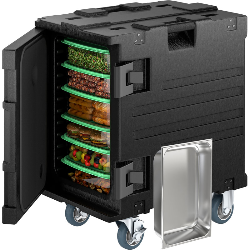 Boîte de transport alimentaire rectangulaire en plastique Balconera 120 gallons