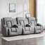 Andreaz 3 Seater Linen Reclining Sofa-892963342
