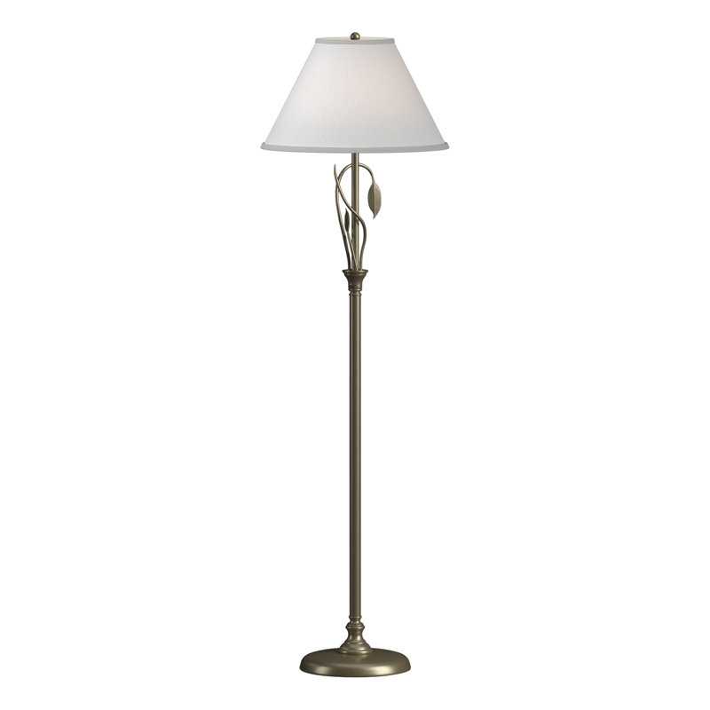 Lampe sur pied en fer forgé, Naturel Anna, Or doux