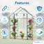Serre Plexalife Deluxe avec 3 niveaux et 6 tablettes