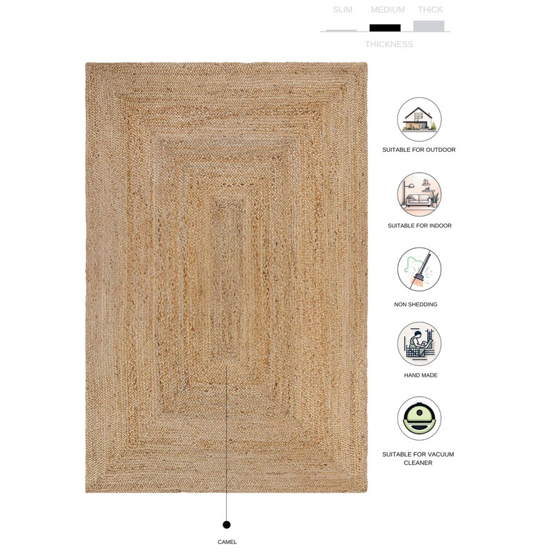 Almendra Striped Indoor Rug, Rectangle 4' x 5'11"