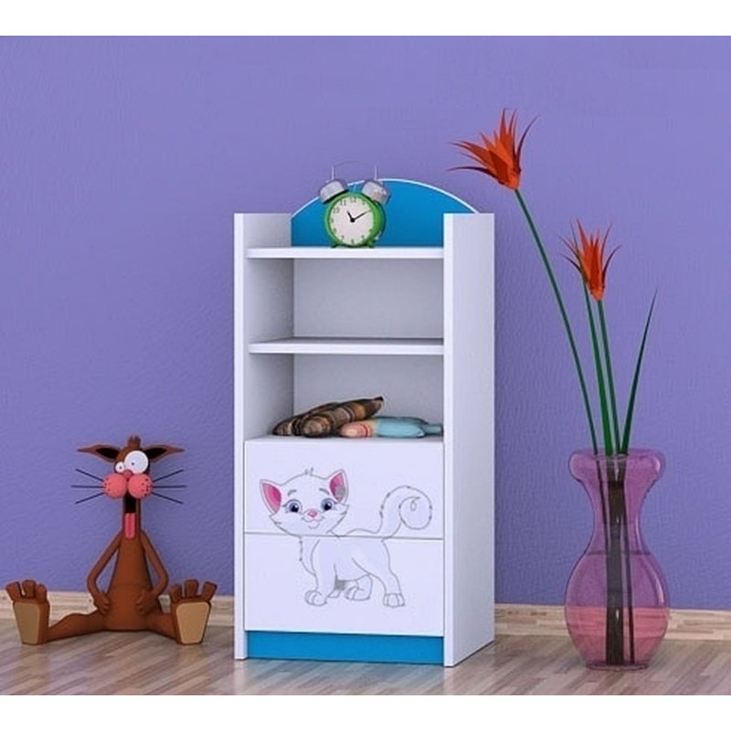 Jake 96cm H X 45cm W Animals Kids Cube, Blue