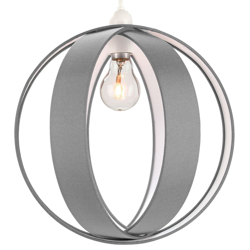 28cm H Silk Round Pendant Shade ( Screw On )
