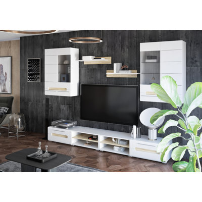Bianko Unfinished Entertainment Center for TVs up to 85"