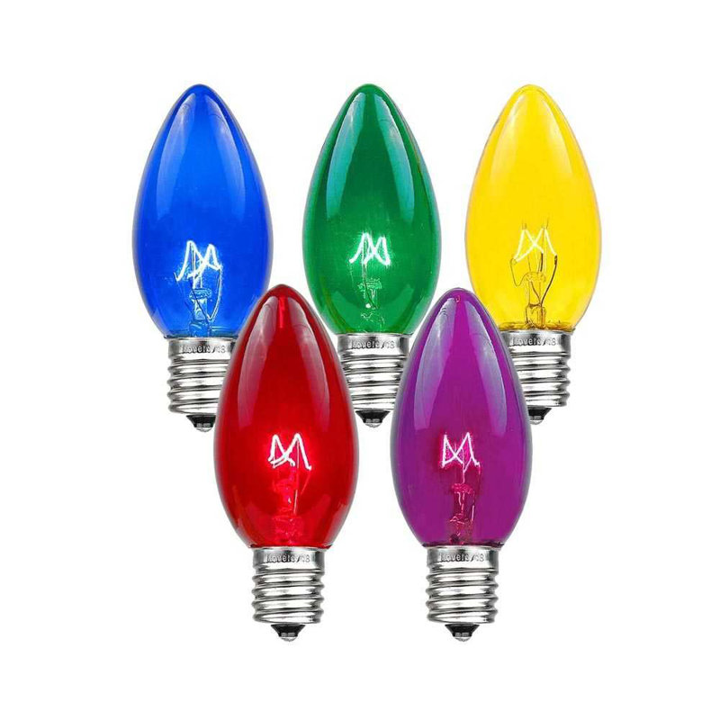 Lampe de noël 25 lumières de chaîne, Multicolore, 25, 84"