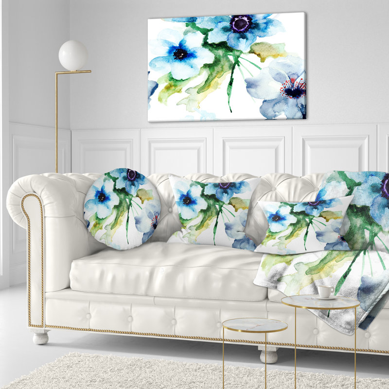 Coussin lombaire à fleurs d'été sans soudure