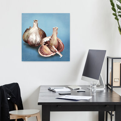 Garlic Organic Realistic Rustic Art