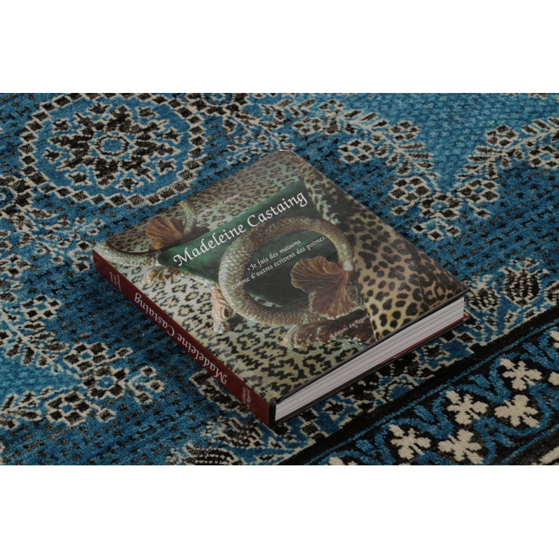 Rug & Kilim’S Modern Rug In Electric Blue And Beige