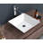 Ceramic Square Vessel Sink For Bathroom