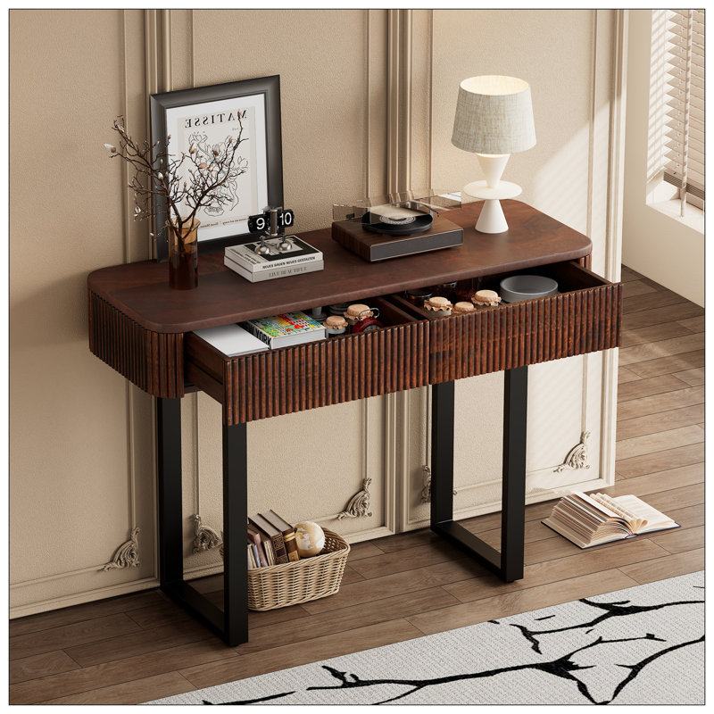 Console pour le salon, Brun foncé