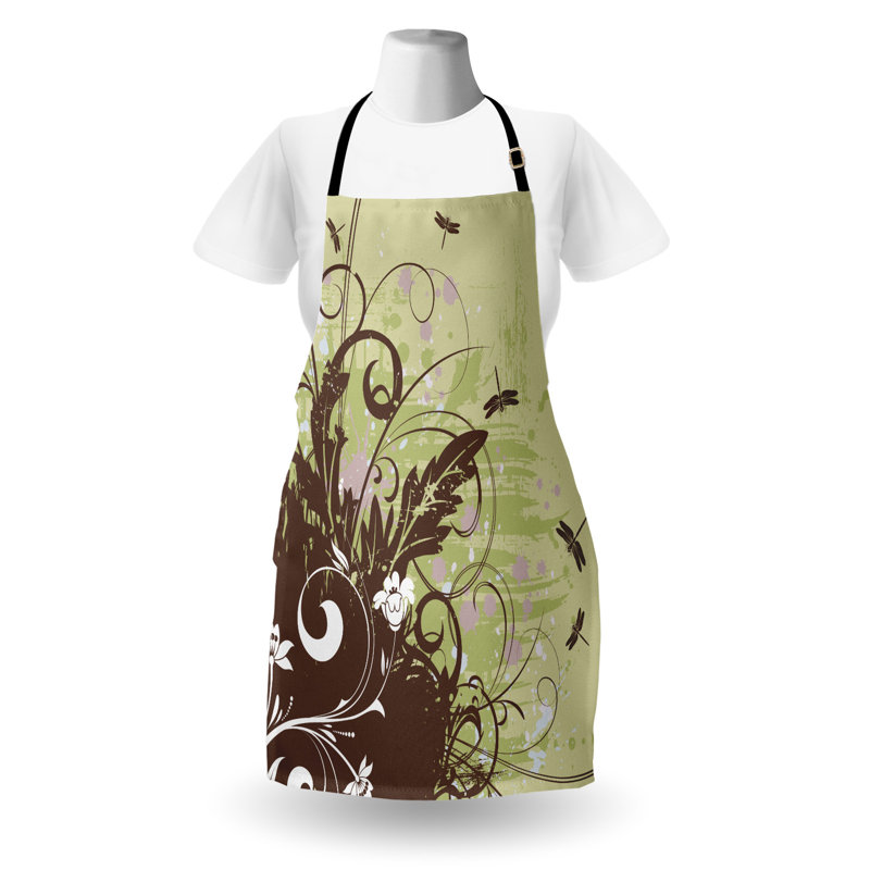 No Pattern Bib Apron
