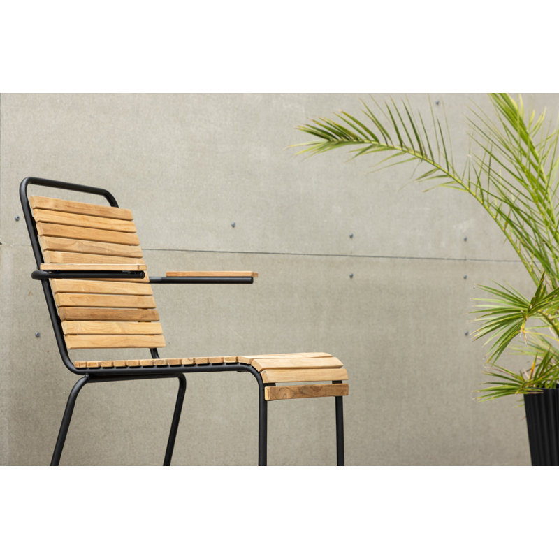 Twila 55cm H Stacking Armchair in Black