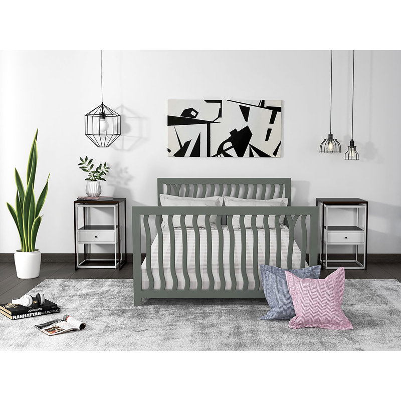 Lit de bébé convertible Milk Street Baby Branch (gris pierre), Gris