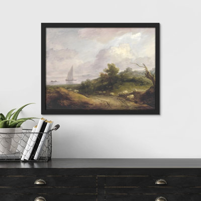 " Sailboat Ocean Tree Wall Art Floral Botanical Prints Natural Landscape For Living Room Bedroom "
