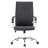 Dumond Modern Y-Stitched Executive Chair – Leather Ribbed Office Chair with Chrome Steel Base – Ergonomic Mid-Century Swivel Task Chair-68074404