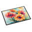 Paillasson Gerbera en aquarelle 18 x 27-2109935946