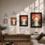 Sunrise Art Deco - Framed Print-777442474-777442477