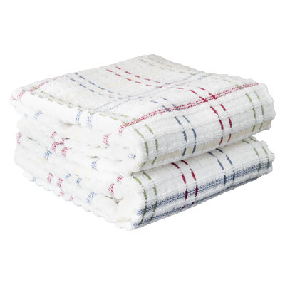 Cotton Plaid Waffle Tea Towel Kitchen Towel