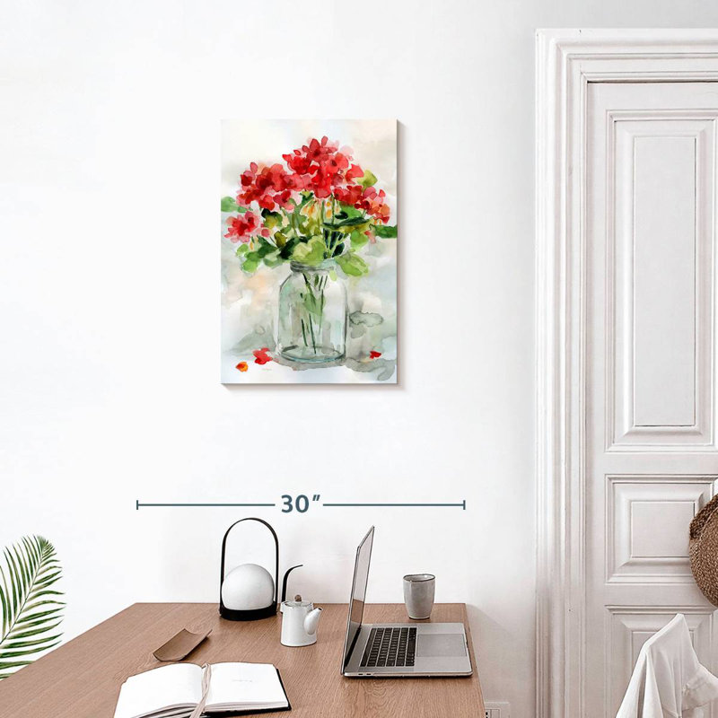 Harnek Summer Geranium II, 24" H x 16" W