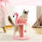 Cat Scratching Post, Pink Cat Scratcher Tree, Flamingos Natural Sisal Cat Scratch Post With Interactive Toy Ball And Extra Replacement Sisal Scratching Pole For Kittens And Small Cats,Pink