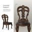 Chaise d'appoint rembourrée Melina