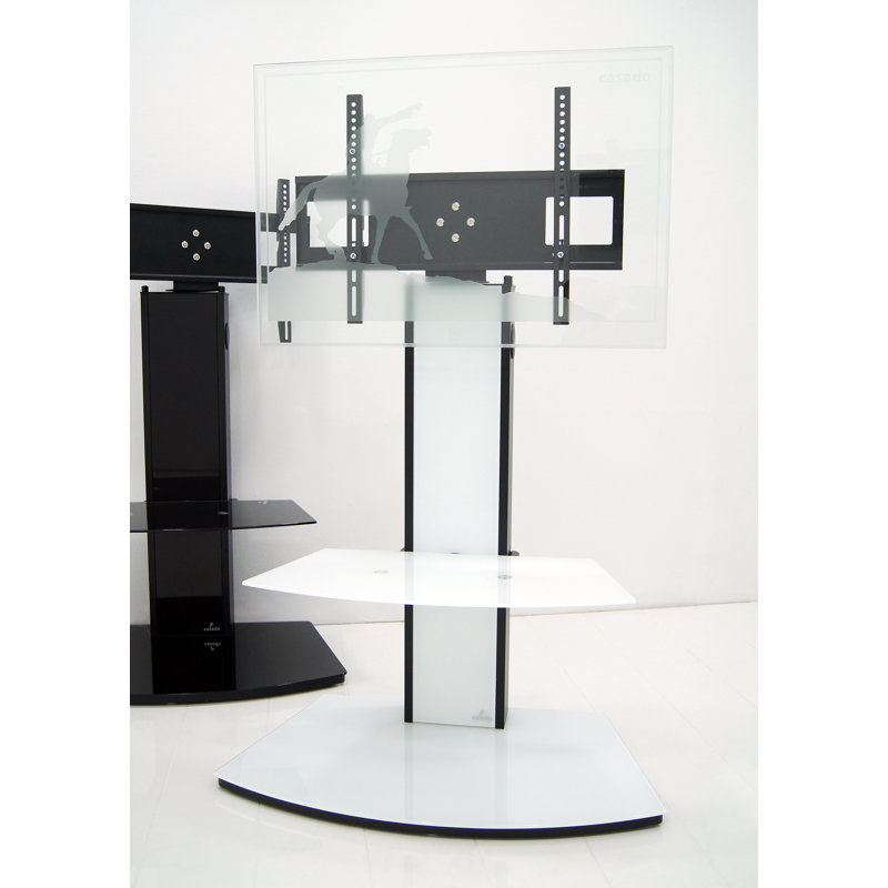 Hendrix Unfinished TV Stand for TVs up to 60", Black/White