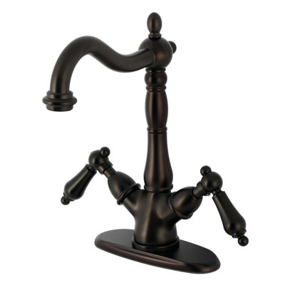 Kingston Brass Heritage Two-Handle 1-or-3 Hole Deck Mount Vessel Faucet