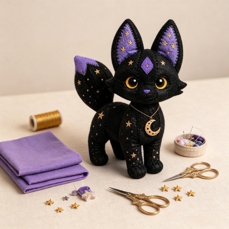 Kit de couture bricolage patchwork pour les débutants, Dark Blue