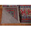 Tapis unique en laine noué à la main 9 pi 9 po x 14 pi 2 po nouvel âge en rouge / gris / jaune