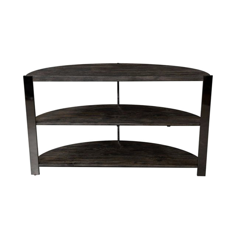 Console en forme de demi-lune avec 2 tablettes ouvertes