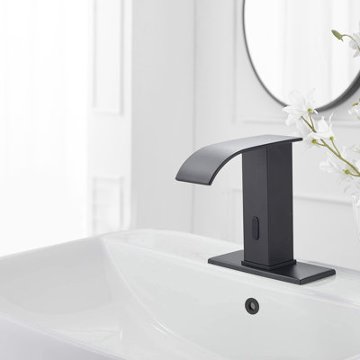 Robinet de salle de bain automatique à capteur à un trou avec capteur