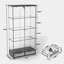 Vitrine moderne avec grands tiroirs, conception à assemblage rapide, lumières DEL, idéale pour divers espaces et objets de collection
