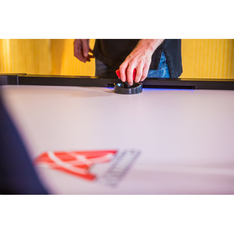 Atomic AH800 8' Black Air Hockey Table with LED Scoring