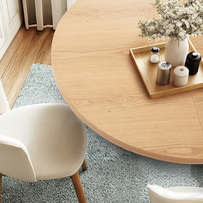 Latitude Run® Extendable Solid Wood Dining Table - Wayfair Canada