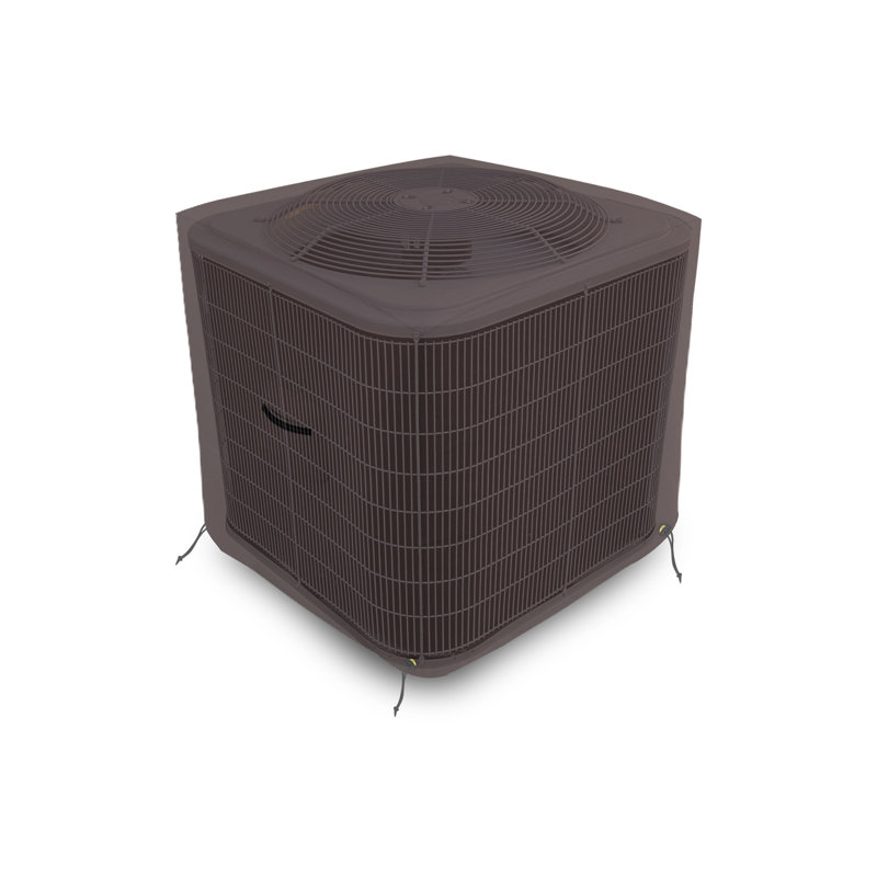 Outdoor Air Conditioner Cover, 55.9cm H x 61cm W x 61cm D, Coffee
