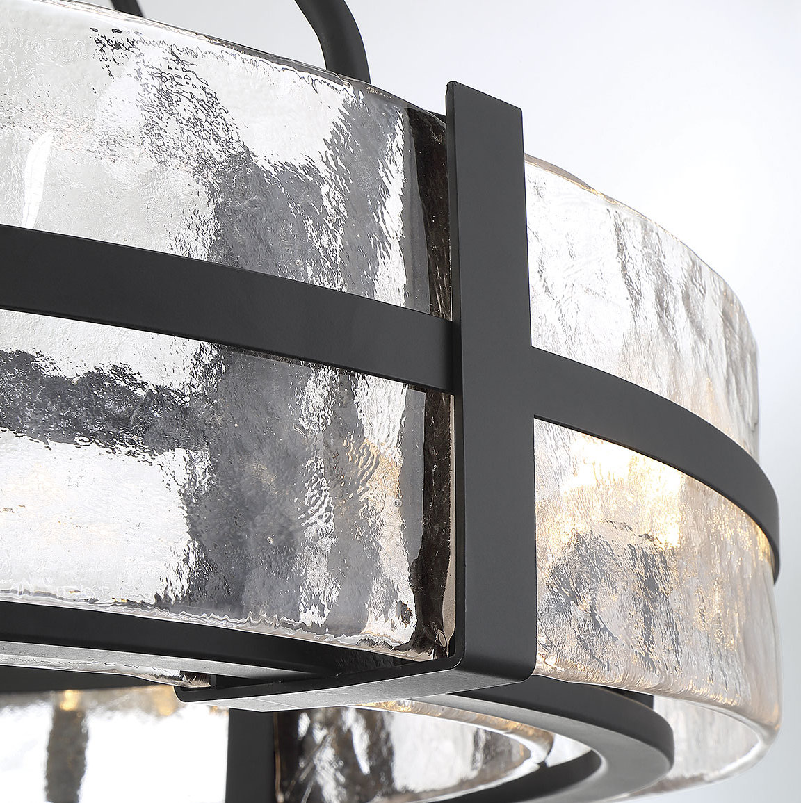 Brisa Steel Dimmable Drum Chandelier, 12 Light Pendant