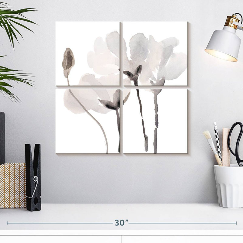 Harnek Tonal Magnolias III, H 18 po x l 18 po