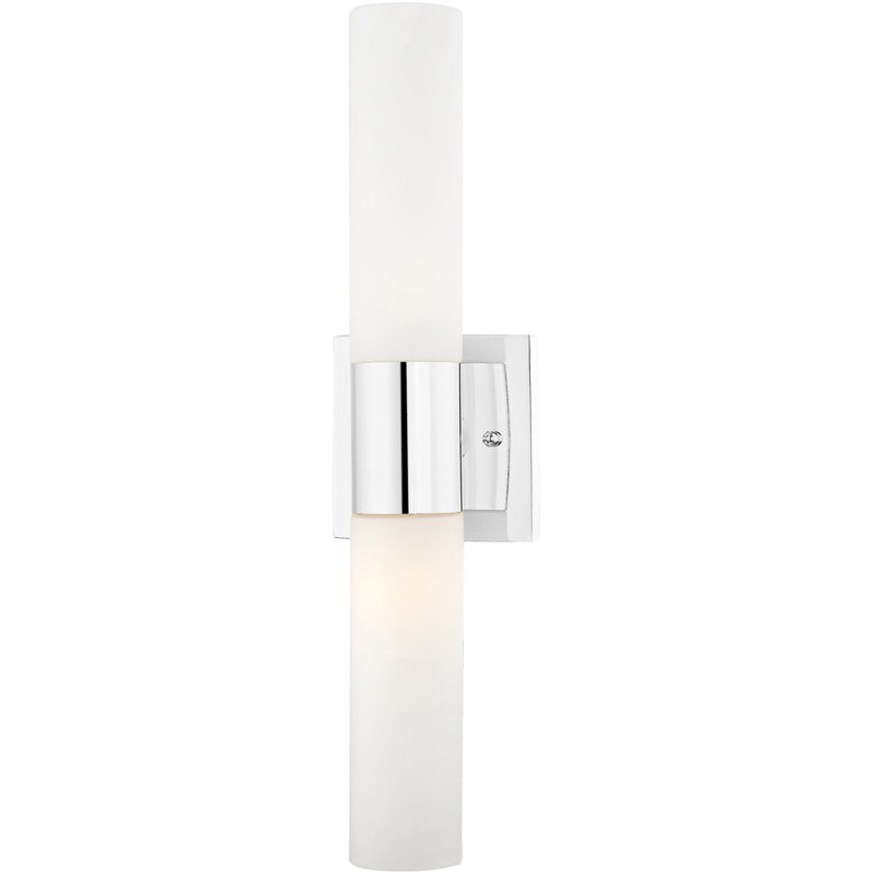 2 - Light Vanity Light, Polished Chrome