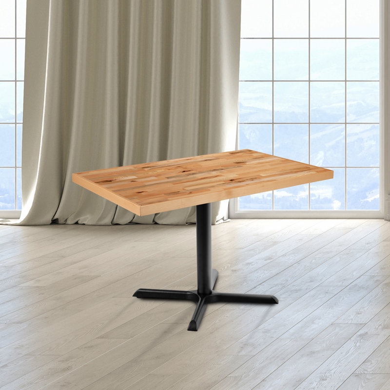 Eco-Friendly Rustic Reclaimed Wood 52" Butcher Block Tabletop
