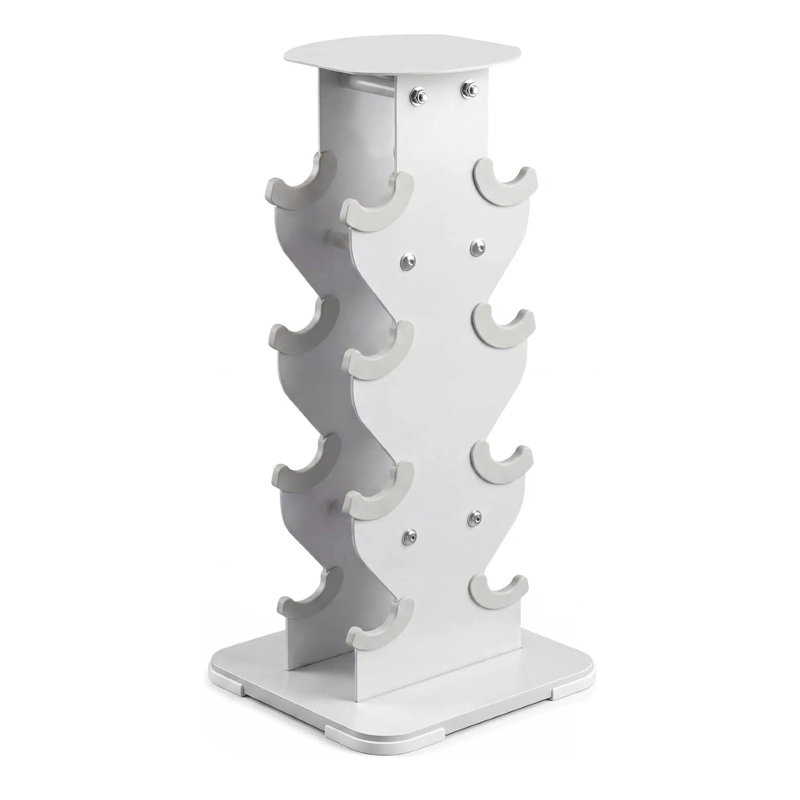 Tour de rangement vertical pour haltères, support pour 4 paires d'haltères