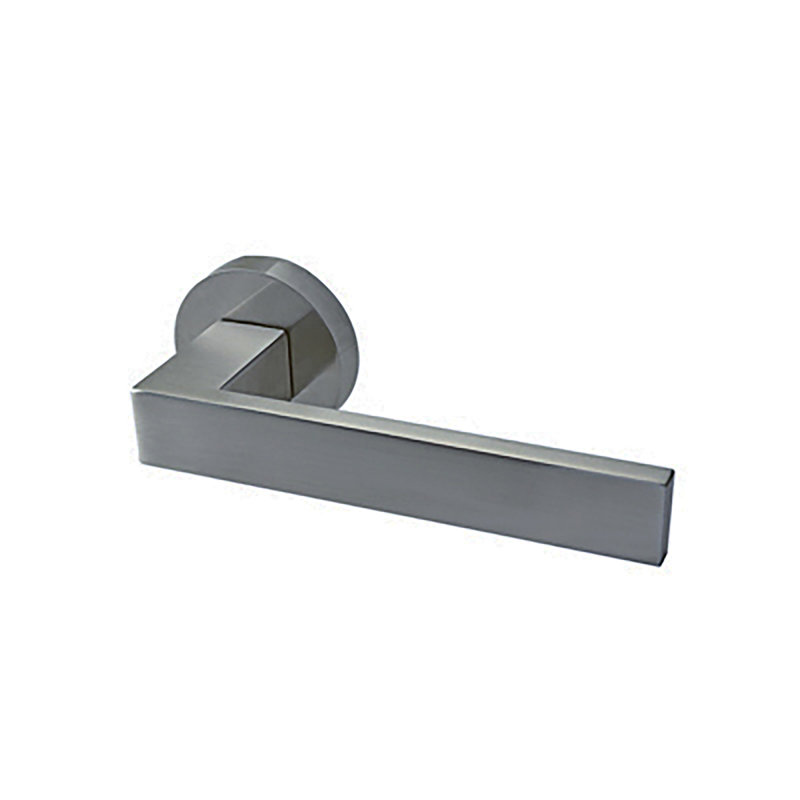 Privacy Door Lever Set, 2.375", Satin Brass, Passage (Hall & Closet) 