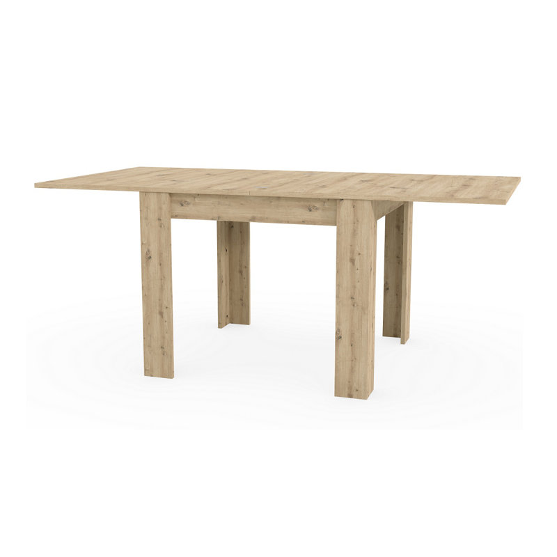 Dunmall 90 - 180cm L x 90cm W Extendable Dining Table, Artisan Oak, Artisan Oak