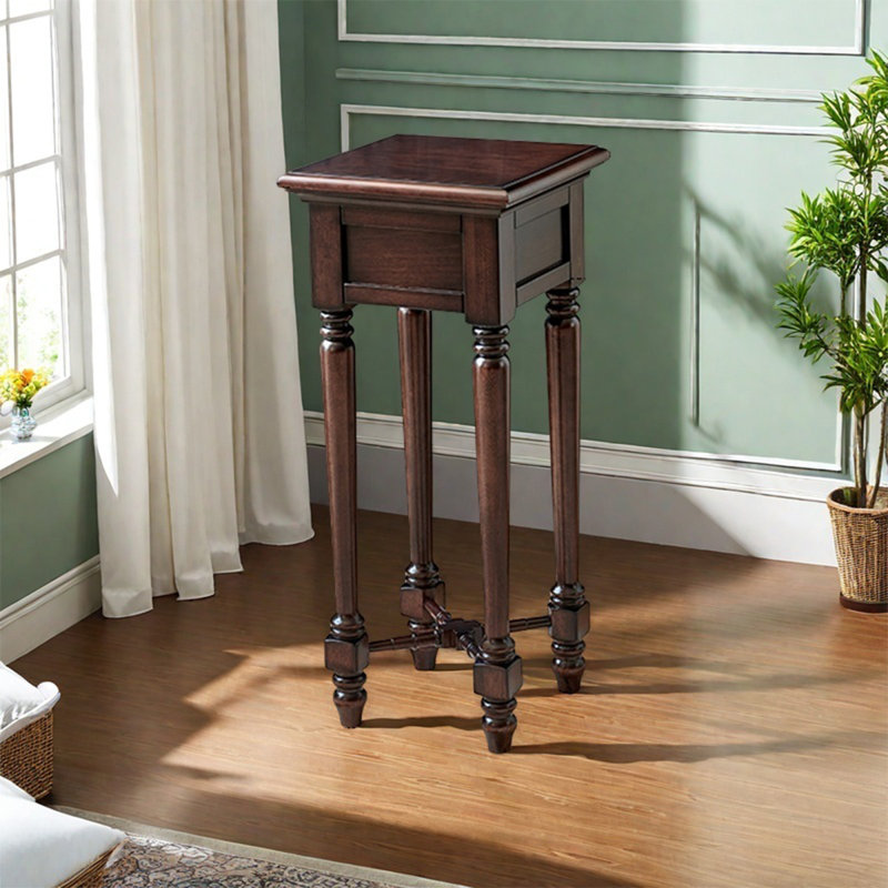 Solid wood flower frame living room floor place, 29.53" H x 12.6" W x 12.6" D