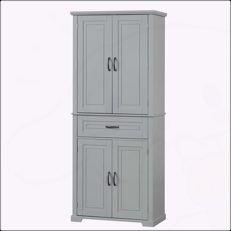 Armoire de salle de bain polyvalente avec plusieurs compartiments pour un rangement efficace