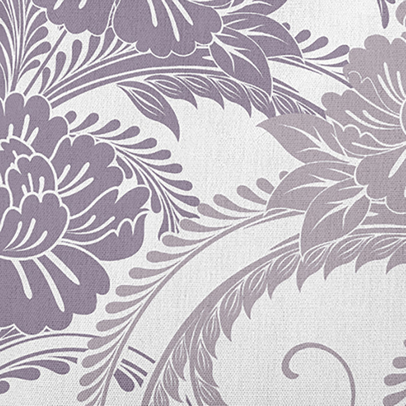 20" x 20" Purple Floral Polyester Indoor/Outdoor Throw Pillow